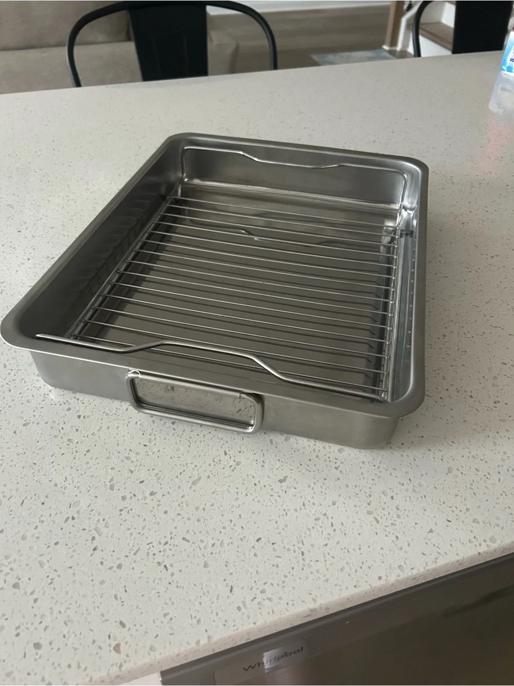 IKEA Stainless Roasting Pan with Removable Rack